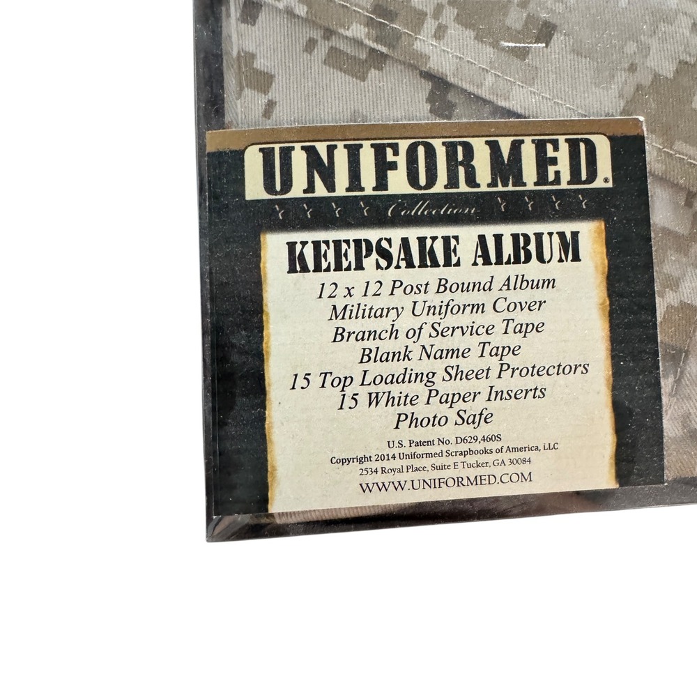 Uniformed US Marines Keepsake Album 12x12 Desert Digital Camo Military Scrapbook - Picture 2 of 3